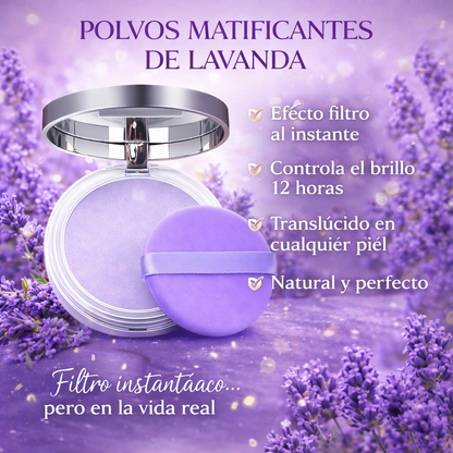 Nuevo Polvo Matificante Coreano De Lavanda - Efecto Filtro
