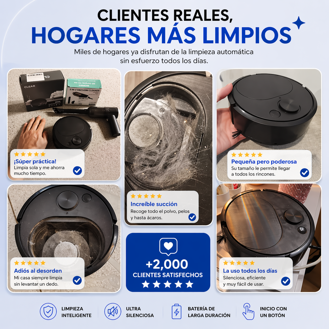 Aspiradora Robot Clean Pro 3X™